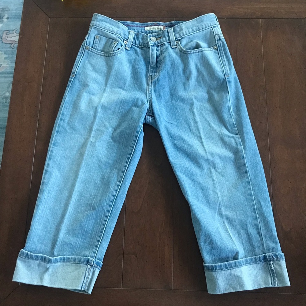 Women's Levi’s 515 Blue Jean Cuffed Crops‎ Capris